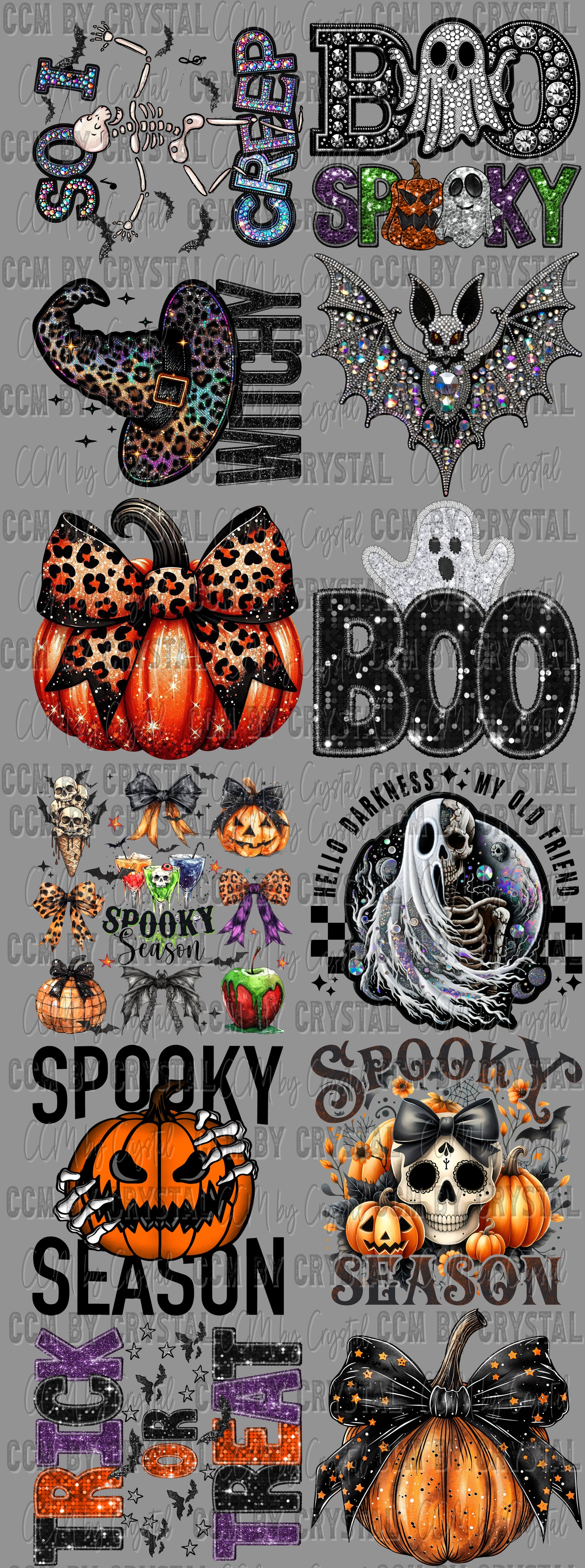 Halloween GANG Sheet 60" DTF Gang Sheet