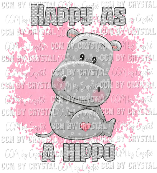 Happy as a Hippo Ready to Press Transfer