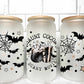 Haunt Cocoa Scary movies Halloween UV Transfer 16oz Libby Glass Can Wrap Ready to Apply