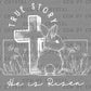 He is Risen Bunny Faith Christian Jesus Ready to Press Transfer DTF Transfer