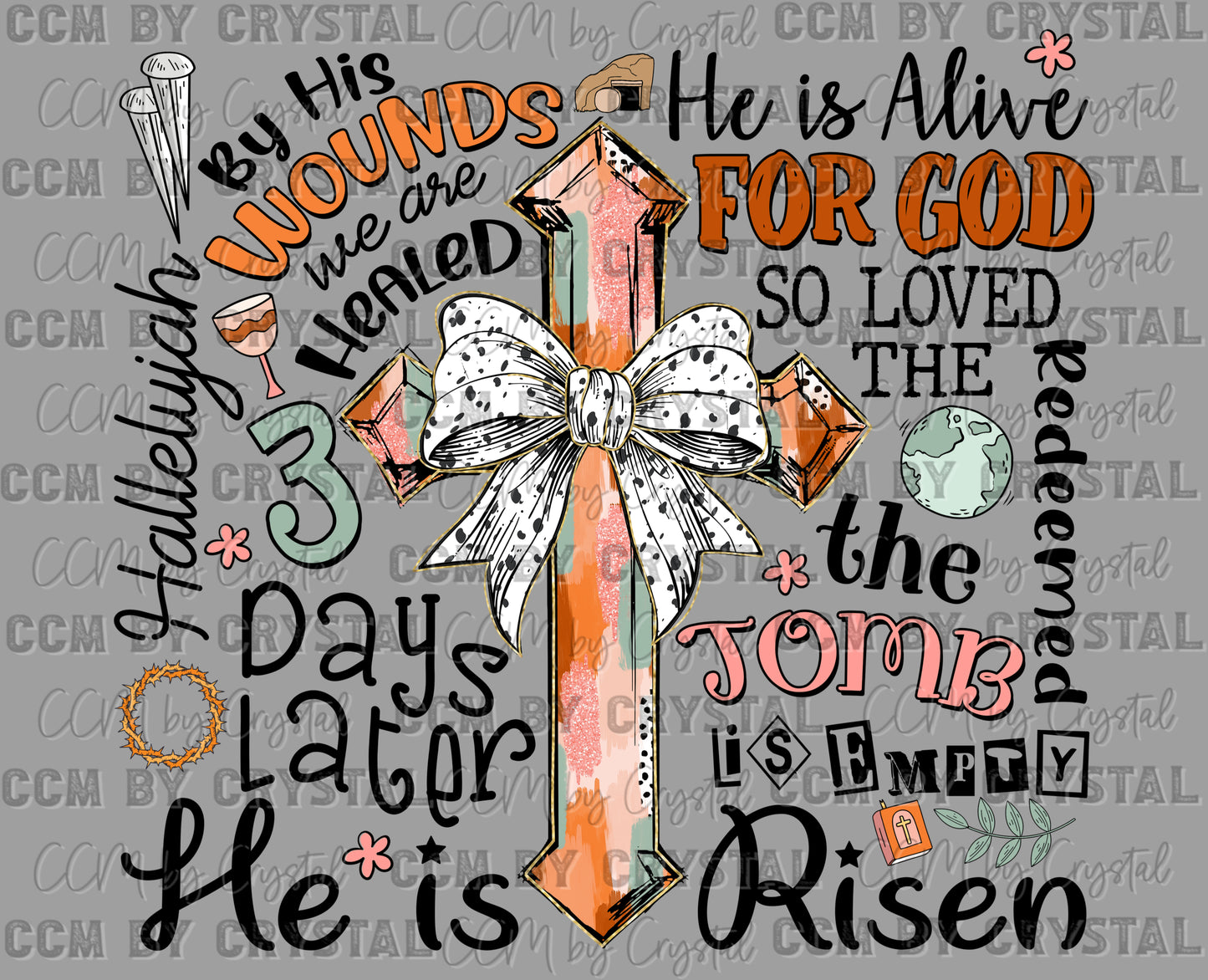 He is Risen Jesus Faith Christian Jesus Ready to Press Transfer DTF Transfer Sublimation Transfer