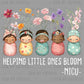 Helping Little Ones Bloom NICU Baby  Nurse Ready to Press Transfer DTF Transfer