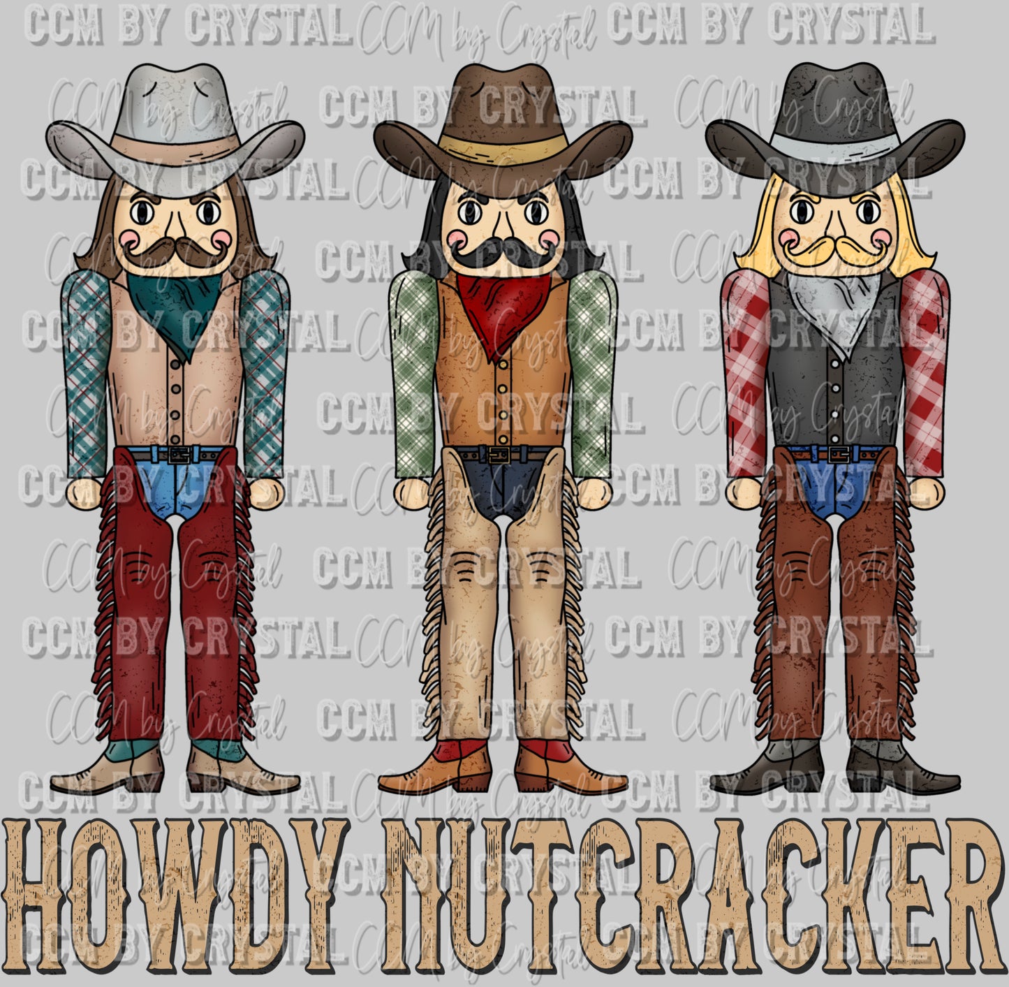 Howdy Nutcracker Ready To Press Transfer DTF Sublimation