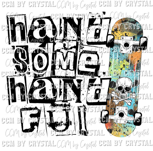 Handsome Handful Ready to Press Transfer