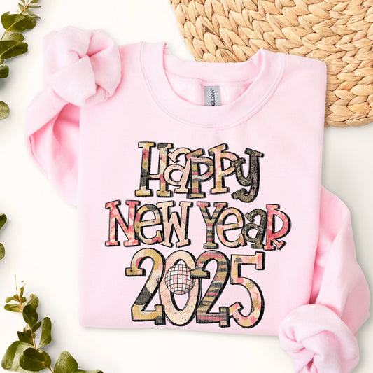 2025 Happy New Year Ready to Press Transfer DTF Transfer Sublimation Transfer