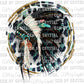 Headdress Cowhide Print Ready to Press Transfer