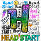 Head Start Big H Print Ready To Press Transfer