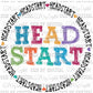 Head Start Circle Print Ready To Press Transfer