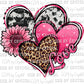 Hearts Valentine's Day Love Print Ready to Press Transfer