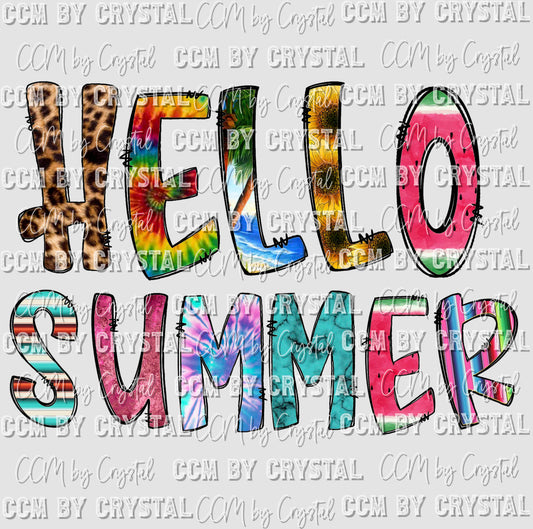 Hello Summer Ready to Press Transfer