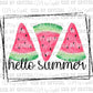 Hello Summer Watermelon Ready to Press Transfer