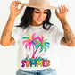 Hello Summer Summertime Ready to Press Transfer