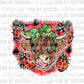 Highland Cow Ladybug Ready to Press Transfer