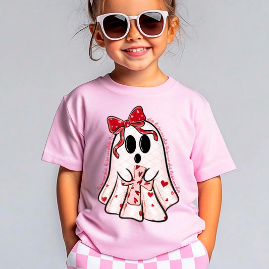 Valentines Ghost Ready to Press Instant Peel DTF Transfers Sublimation Transfers