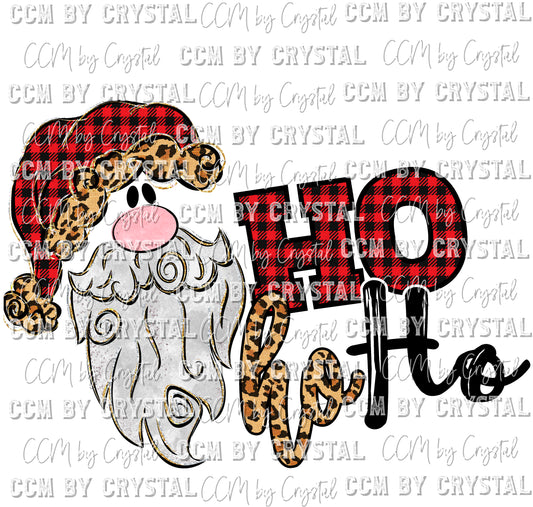 Ho Ho Ho Santa Background Ready to Press Transfer