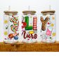Jolly Nurse Christmas UV DTF Transfer 16oz Libby Glass Can Wrap Ready to Apply