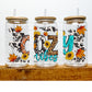 Cozy Vibes Fall UV DTF Transfer 16oz Libby Glass Can Wrap Ready to Apply