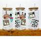 Halloween UV DTF Transfer 16oz Libby Glass Can Wrap Ready to Apply