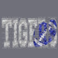 Tigers Football Faux Sequin Mascot Ready to Press Transfer