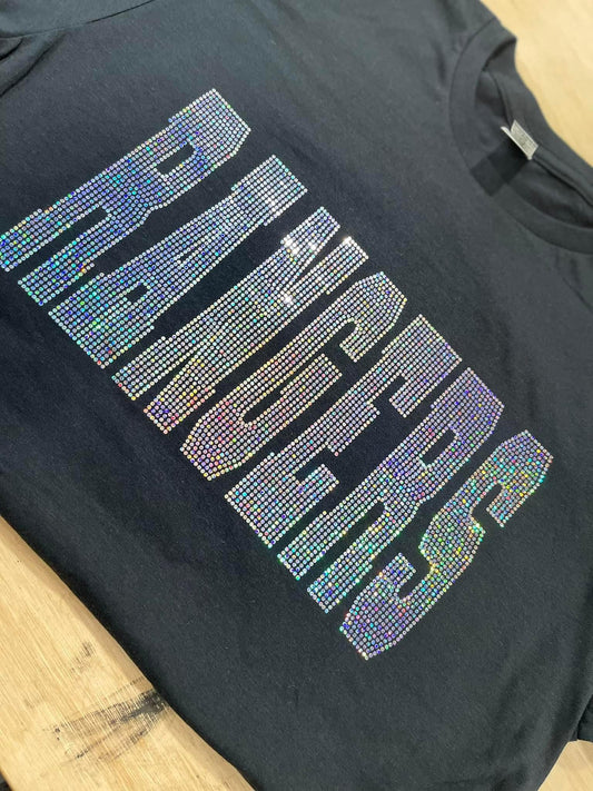 Rangers 2 Color Bling Adult SHORT SLEEVE T-Shirt