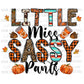 Little Miss Sassy Pants Fall Pumpkins  Ready to Press Transfer