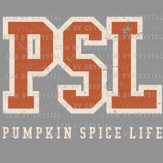 Pumpkin Spice Life PSL Thanksgiving Fall Ready to Press Transfer