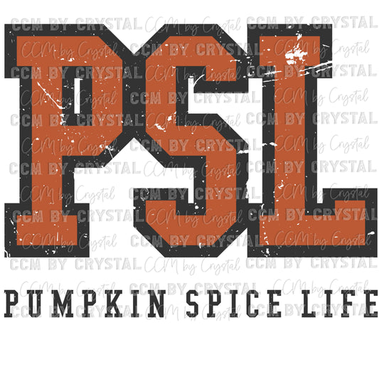 Pumpkin Spice Life PSL Thanksgiving Fall Ready to Press Transfer