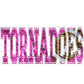 Tornadoes Football Pink Out Faux Sequins Ready to Press Transfer