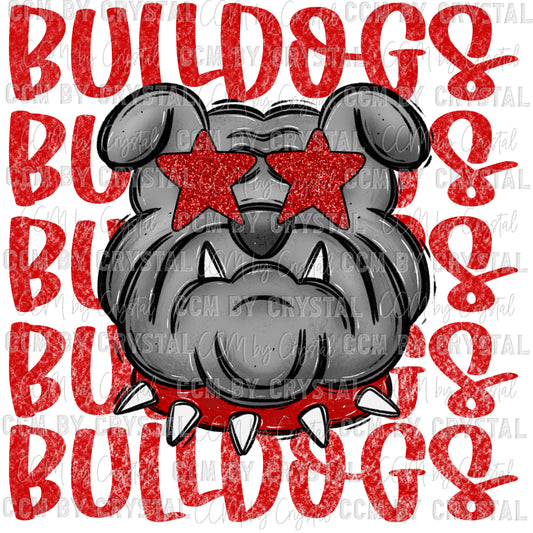 Bulldogs Red Mascot Ready to Press Transfer