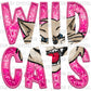 Wildcats Pink Mascot Faux Sequins Faux Embroidery PNG Digital File ONLY