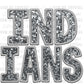 Indians Mascot Faux Sequins Faux Embroidery Ready to Press Transfer