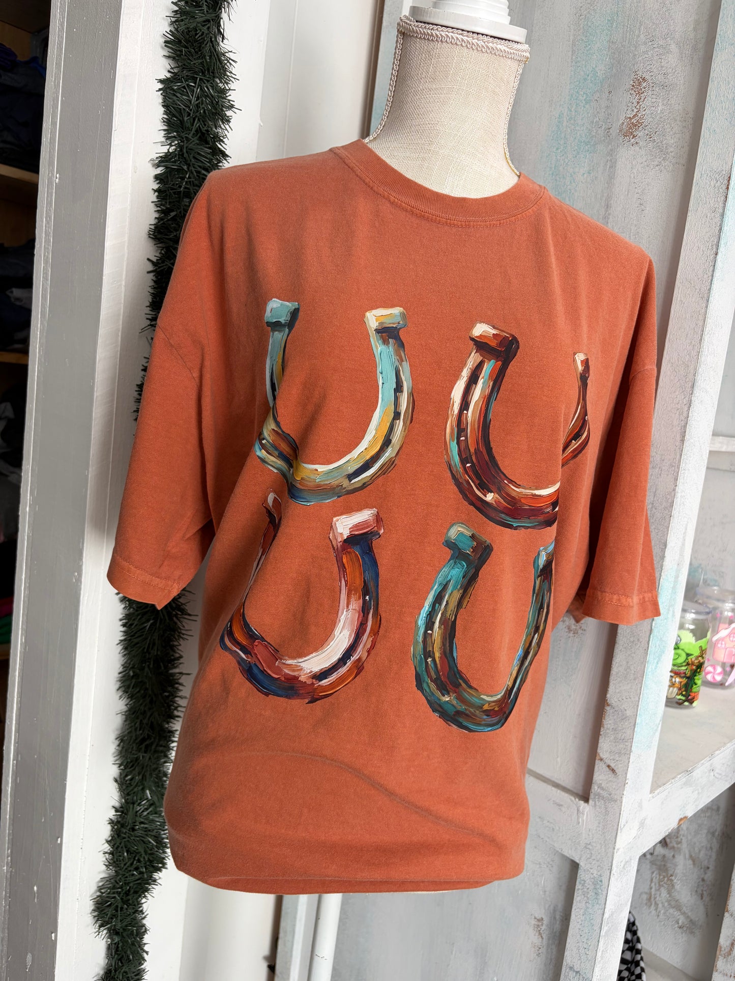 Western Horseshoes Comfort Color T Shirt