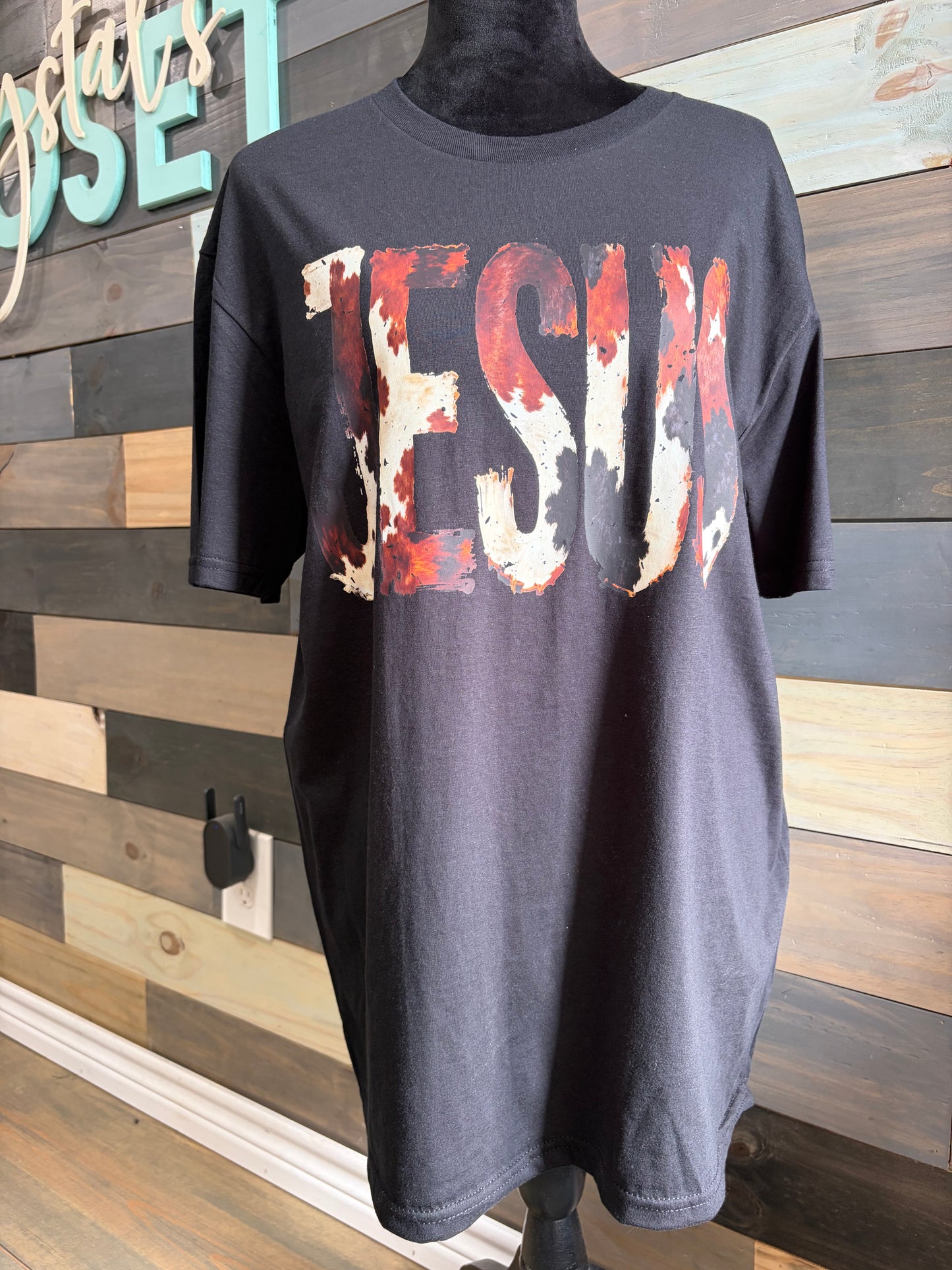Jesus Cow Print T Shirt, Long Sleeve, Sweatshirt