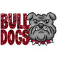 Bulldogs Mascot Faux Sequins Faux Embroidery PNG Digital File ONLY