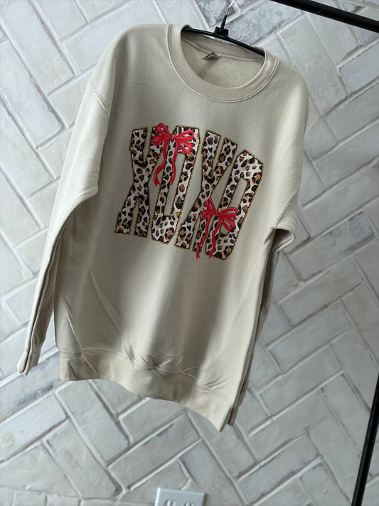 XoXo Red Bows Valentines T Shirt, Long Sleeve, Sweatshirt