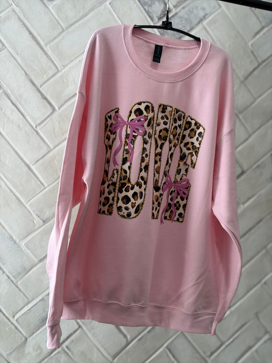 Love Pink Bows Valentines T Shirt, Long Sleeve, Sweatshirt