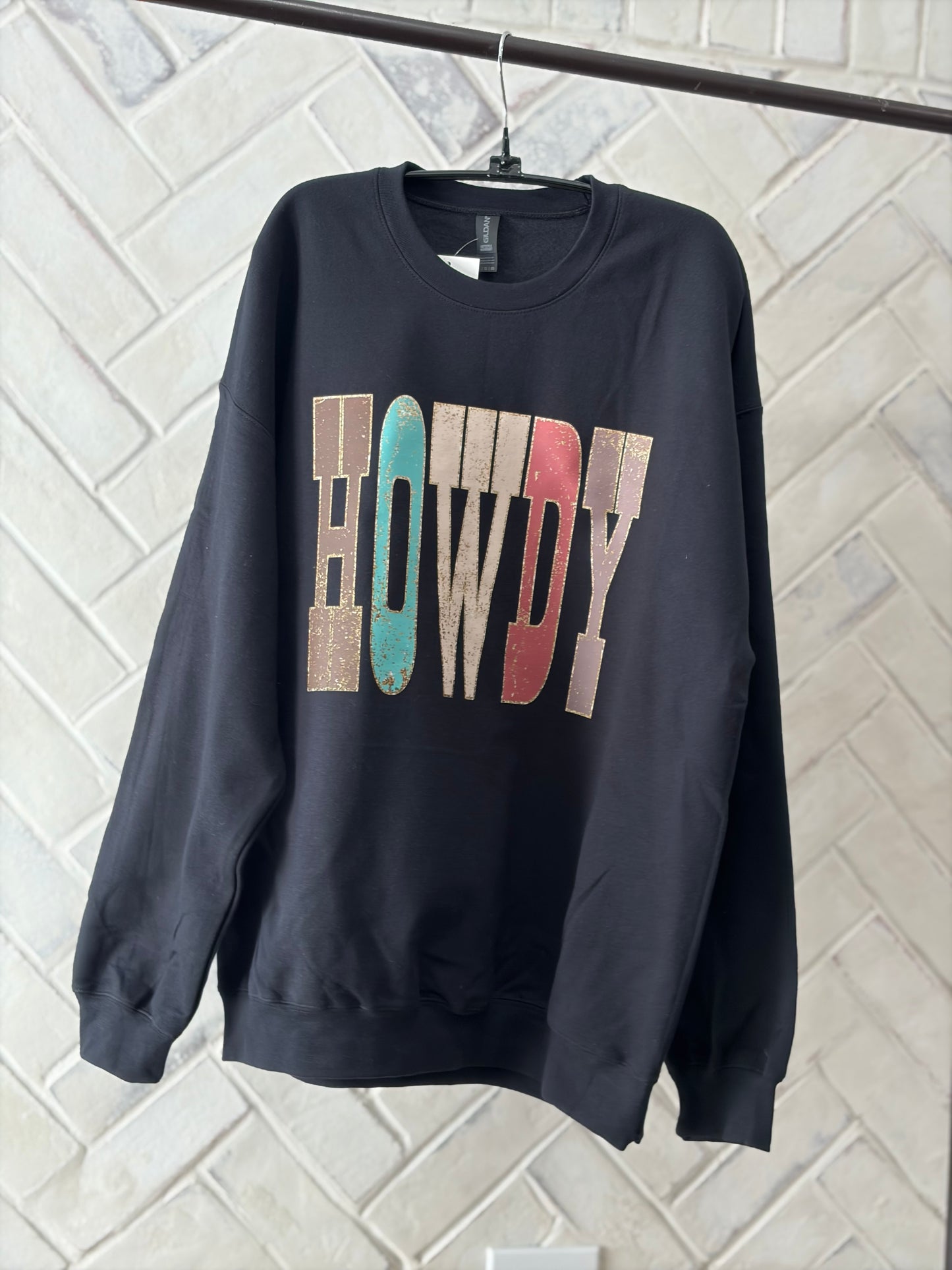Howdy Western T Shirt, Long Sleeve, Sweatshirt
