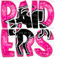 Raiders Pink Faux Embroidery Faux Sequins Ready To Press Transfer