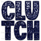 Clutch Faux Embroidery Faux Sequins Ready To Press Transfer