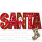 Santa Christmas Faux Sequins Faux Embroidery PNG Digital File ONLY