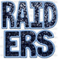 Raiders Faux Sequins Faux Embroidery PNG Digital File ONLY