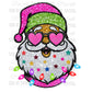 Glitter Santa Christmas Ready To Press Transfer