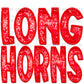 Longhorns Red Faux Sequins Faux Embroidery PNG Digital File ONLY