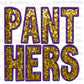 Panthers Gold and Purple Faux Sequins Faux Embroidery PNG Digital File ONLY