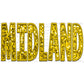 Midland Mascot Faux Embroidery Faux Sequins Ready To Press Transfer