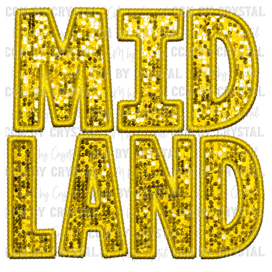 Midland Faux Sequins Faux Embroidery PNG Digital File ONLY