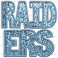 Raiders Faux Sequins Faux Embroidery PNG Digital File ONLY