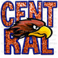 Central Hawks Faux Sequins Faux Embroidery PNG Digital File ONLY