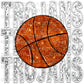 Trojans Basketball Faux Sequins Faux Embroidery PNG Digital File ONLY