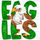 Eagles Green Faux Sequins Faux Embroidery PNG Digital File ONLY